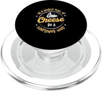 In un mondo pieno di formaggio sii un allevatore di gerbilli di semi di girasole PopSockets PopGrip per MagSafe