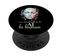 In Un Mondo Pieno Di Intelligenza Artificiale PopSockets PopGrip Adesivo