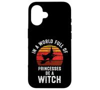 In un mondo pieno di principesse essere una strega Halloween strega Custodia per iPhone 16