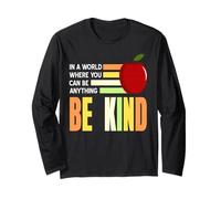 in Un Mondo puoi diffondere positività Messaggio Maglia a Manica