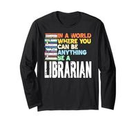 In Un Mondo Sii Un Bibliotecario Sempre Orgoglioso Maglia a Manica