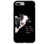 In un orecchio fuori dalla mucca stile cartone animato gioco di parole Custodia per iPhone 7 Plus/8 Plus