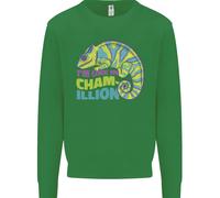 IN Uno IN Un Chamillion Divertente Chameleon Uomo Felpa Maglione