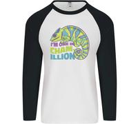 IN Uno IN Un Chamillion Divertente Chameleon Uomo L/S Baseball T-Shirt