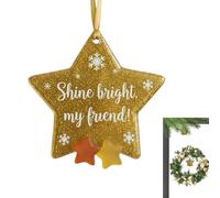 In Vetro Marino Per Albero Di Natale,Accessorio A Tema Costiero Per L'Ambiente Di Natale | Ciondolo Amicizia Di Mare Per Albero,Per Esterni Cortili Riunioni Famiglie Feste Di Natale Dormitorio