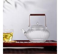 in vetro per tè da cucina per tè trasparente a mano Kung Fu Brew cuoio per la