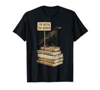 in with The Banned Books Crow Book Lover Bibliophile Reading Maglietta
