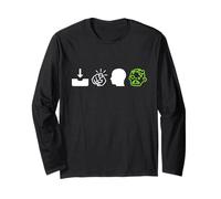 in Your Head Zombie Rebus - Puzzle Divertente per Halloween Maglia a Manica
