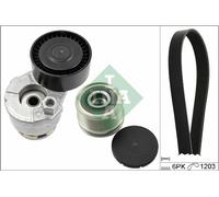 INA 529 0009 20 Set Cinghia Scanalata per Dacia, Mahindra Renault,Nissan,Renault