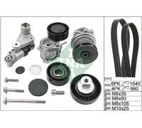 INA 529 0053 30 Pompa Dell'Acqua + Kit Cinghia V-Grooved Per BMW