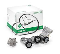 INA 529 0148 30 Pompa acqua + Kit cinghia Poly V adatto per MERCEDES-BENZ