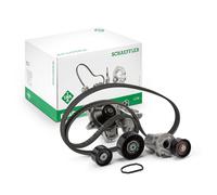 INA 529 0369 30 Pompa acqua + Kit cinghia Poly V per BMW 3 Sedan (E90)