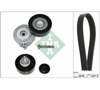 INA 529 0509 10 Kit Cinghie Poly-V per AUDI A4 Avant (8ED, B7) A4 Sedan A6 Avant