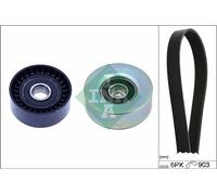 Kit cinghia trapezoidale multirighe 529 0531 10 INA per CITROËN PEUGEOT MINI