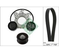 INA 529 0552 10 Kit Cinghie Poly-V per CITROËN,DS,OPEL,PEUGEOT,VAUXHALL