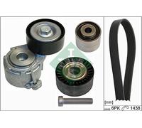 INA 529010710 kit cinghia Poly-V 6 nervature lunghezza 1.438 mm