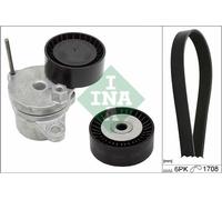 INA Kit cinghie Poly-V 529 0310 10 1708 mm per Peugeot Citroën Opel