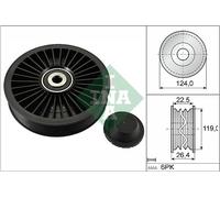 INA 532 0242 10 Deviazione/Puleggia Guida,Cinghia Scanalata per Opel,Saab,Opel