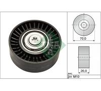 INA 532 0505 10 Deviazione/Puleggia Guida, Cinghia Scanalata per Alfa Romeo ,