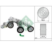 INA 534 0338 10 Braccio tenditore Cinghia Poly-V Ø76mm