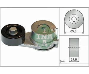 INA 534042910 tendicinghia cinghia Poly-V diametro 65 mm larghezza 27 mm