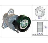 INA 534043910 tendicinghia cinghia Poly-V diametro 70 mm larghezza 26 mm