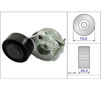 INA 534047010 tendicinghia cinghia Poly-V diametro 70 mm larghezza 26 mm