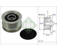 INA 535 0018 10 Ingranaggio Di Liberazione Dell'Alternatore Per SEAT, VW