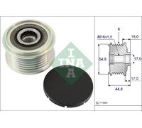 INA 535 0114 10 Dispositivo ruota libera alternatore per RENAULT