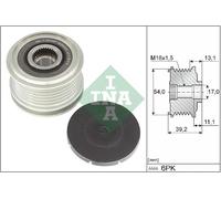 INA 535 0375 10 Dispositivo ruota libera alternatore per FIAT