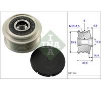 INA 535013510 ruota libera alternatore numero scanalature 6 larghezza 37,8 mm