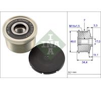INA 535016410 ruota libera alternatore numero scanalature 7 larghezza 34,4 mm