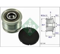 INA 535016810 ruota libera alternatore numero scanalature 6 larghezza 45,8 mm