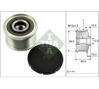 Frizione alternatore puleggia 535 0254 10 INA per BMW X5