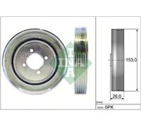 INA 544 0040 10 Puleggia cinghia albero a gomiti per FIAT Scudo Kombi (220)