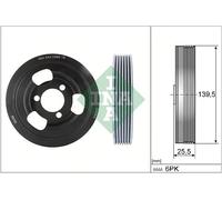 INA 544 0096 10 Cintura Puleggia, Albero per BMW, Citroën, DS, Mini, Opel,