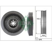 INA 544 0102 10 Puleggia cinghia, Albero a gomiti per AUDI,VW