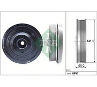 INA 544 0143 10 Puleggia cinghia, Albero a gomiti per FORD