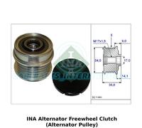 INA Alternatore Ruota Libera Frizione (Alternatore Puleggia) - 535 0171 10 -