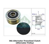 INA Alternatore Ruota Libera Frizione (Alternatore Puleggia) - 535 0187 10 -