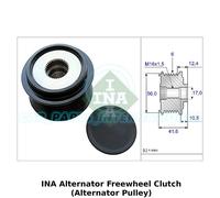INA Alternatore Ruota Libera Frizione (Alternatore Puleggia) - 535 0210 10 -