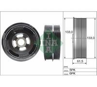 INA 544 0167 10 Puleggia cinghia albero a gomiti