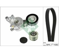 INA Kit cinghie Poly-V 529 0468 20 con puleggia a ruota libera per VW, Audi, Skoda