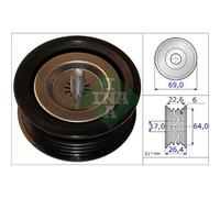 INA Guida di Guida Cinghia Scanalata per Mercedes-Benz / Mixto