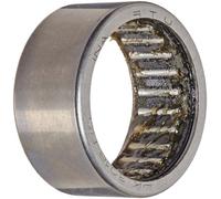 INA HK3018RS Cuscinetto a rullini ad ago, Coppa trafilata in gabbia, Anello esterno e rullo, gabbia in acciaio, estremità aperta, singola guarnizione, metrica, ID 30mm, 37mm OD, larghezza 18mm, velocità massima di rotazione 6000rpm