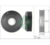 INA KIT PULEGGE ALBERO MOTORE/A GOMITO - 544013610