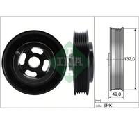 INA Puleggia albero motore 544 0126 10 con antivibrante per Ford Grand C‑Max EcoSport