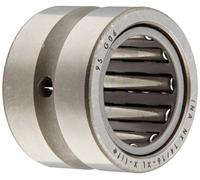 INA NK14/16 Cuscinetto a rulli dell'ago, anello esterno e rullo, gabbia d'acciaio, estremità aperta, foro dell'olio, metrico, 14mm ID, 22mm OD, 16mm larghezza, 24000rpm velocità massima di rotazione