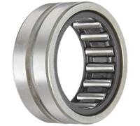 INA NKS40 Cuscinetto a rullini dell'ago, anello esterno e rullo, gabbia d'acciaio, estremità aperta, foro dell'olio, metrico, 40mm ID, 55mm OD, larghezza 22mm, velocità massima di rotazione 6000rpm