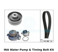 INA Pompa Acqua & Kit Cinghia Distribuzione (Motore,Raffreddamento) - 530 0156